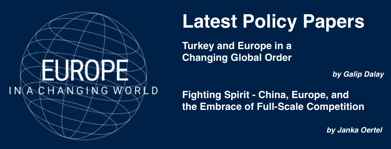 Read our latest policy papers on Turkey and China